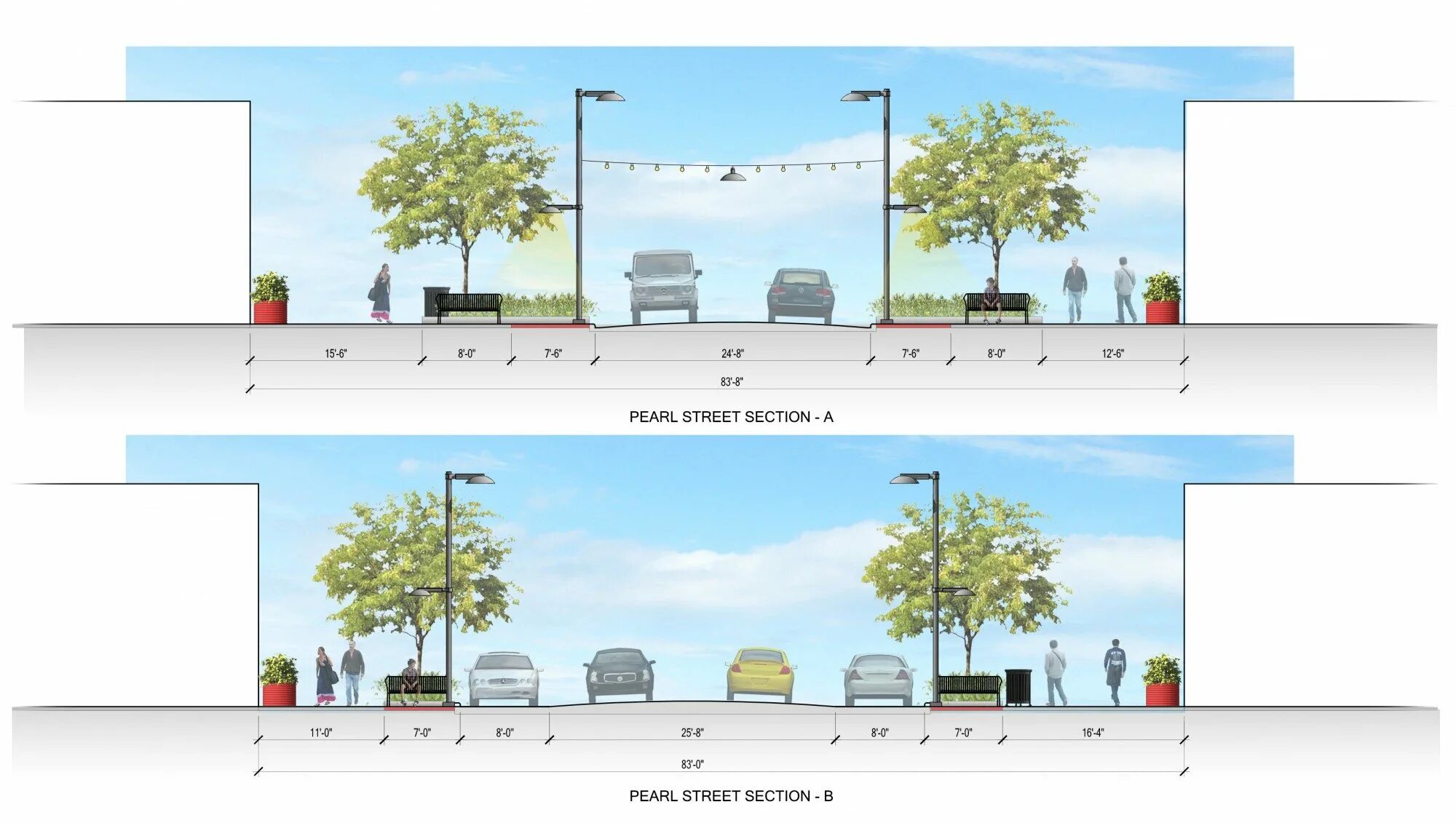 Section. Street and Street Section. Street and Street Section dwg. Templates Sections.