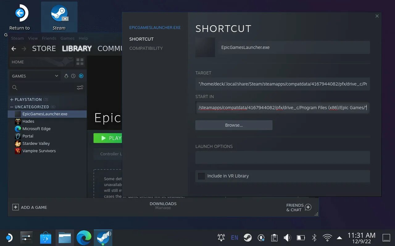 Steam deck epic games. Как установить Epic games. Свойства стима. Как в стиме привязать ЭПИК геймс. Привязка стим к дискорду.