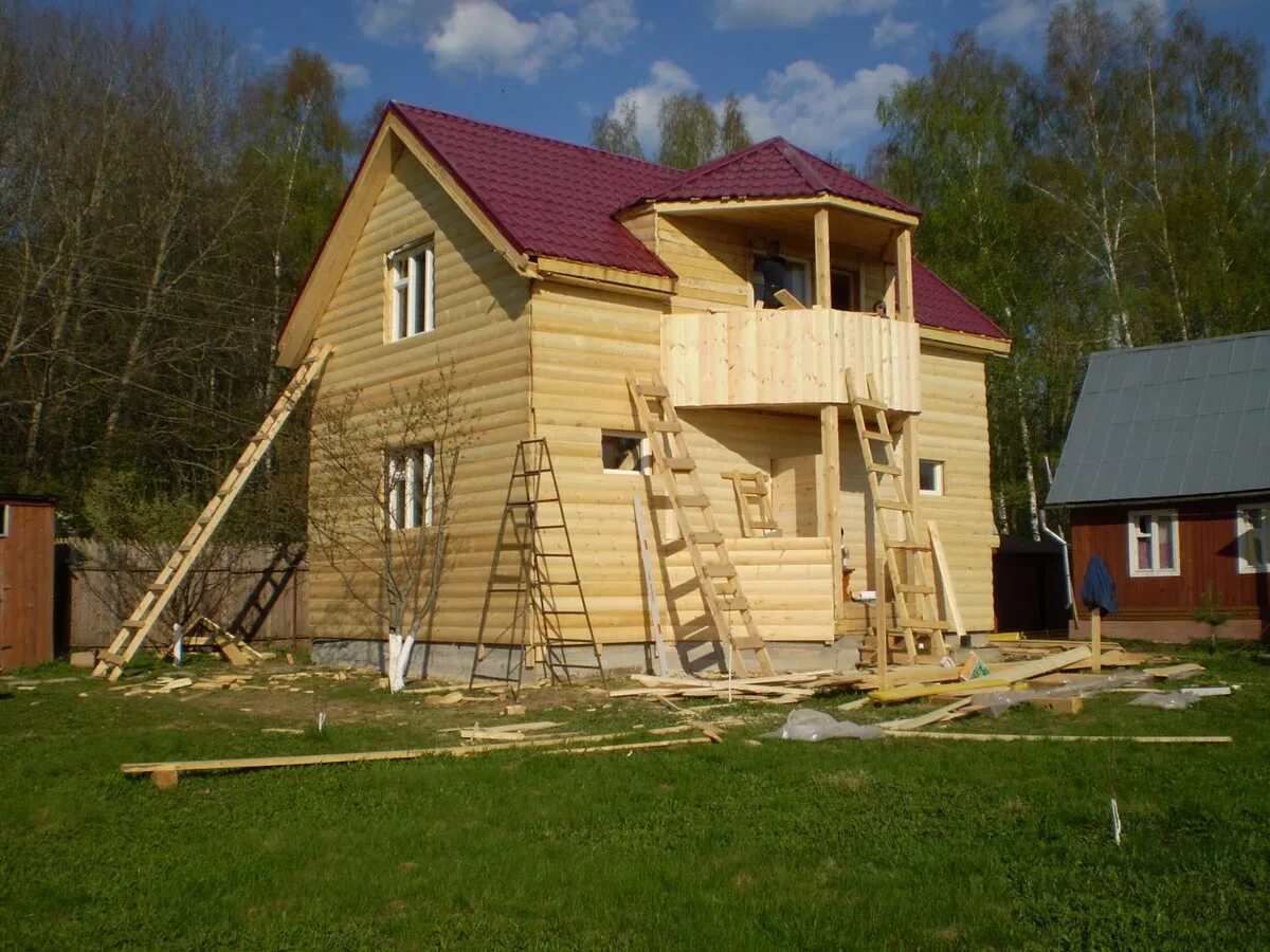 На моем участке построили дом