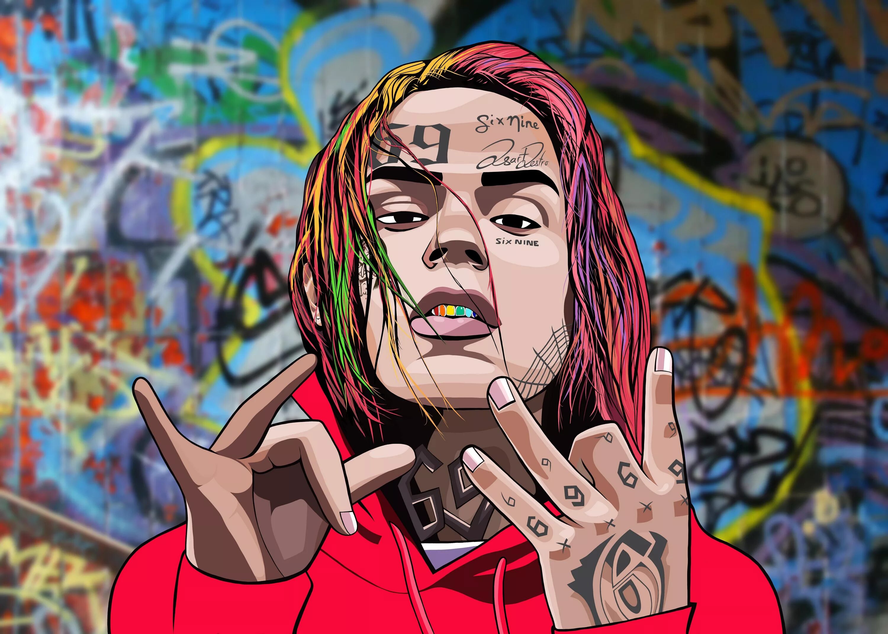 6ix9ine. 6ix9nine Art. 6ix9ine арт Gotti. Текаши 69.