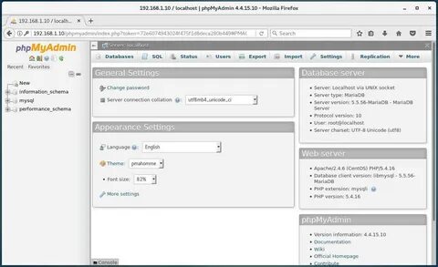 Phpmyadmin configuration