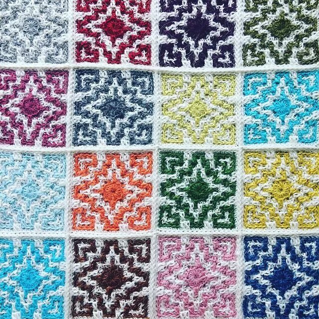 Pin by Eni Silveira on CROCHET in 2022 Crochet tapestry, Mosaic patterns, Croche