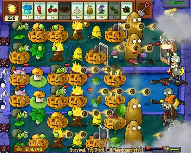 Plants vs zombie survival. Pvz 1 первый уровень. большая пляжная волна растения против зомби. тактички для survival fog pvz. plants vs zombies survival day hard.