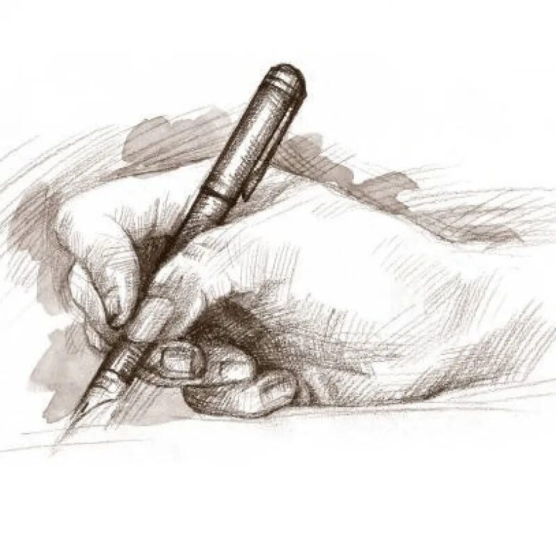 I write with pen