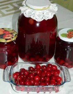 Компот из смородины и вишни