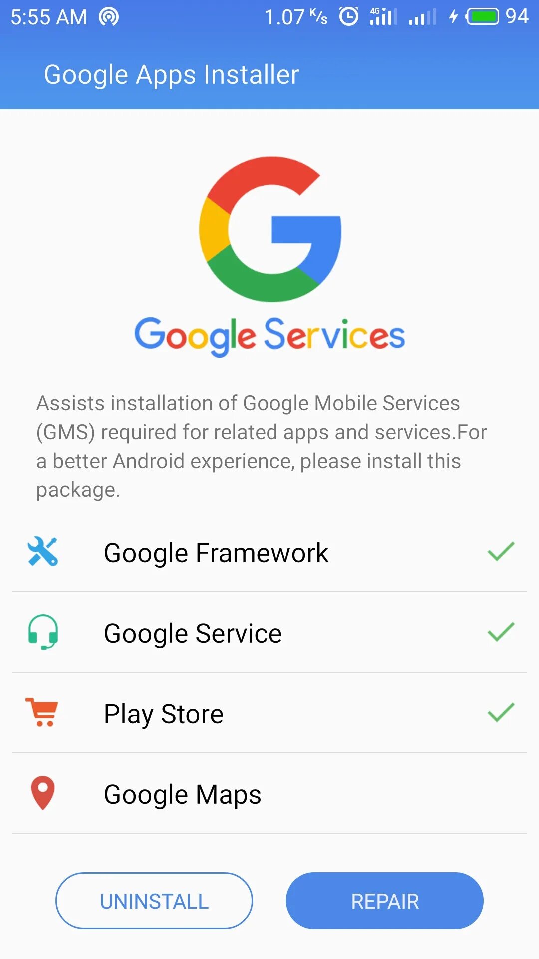 Google services s