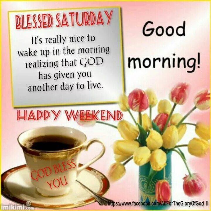 Good morning Saturday. Good morning Happy Saturday. Good morning have a nice weekend. Good morning have a nice Saturday. Have a good saturday