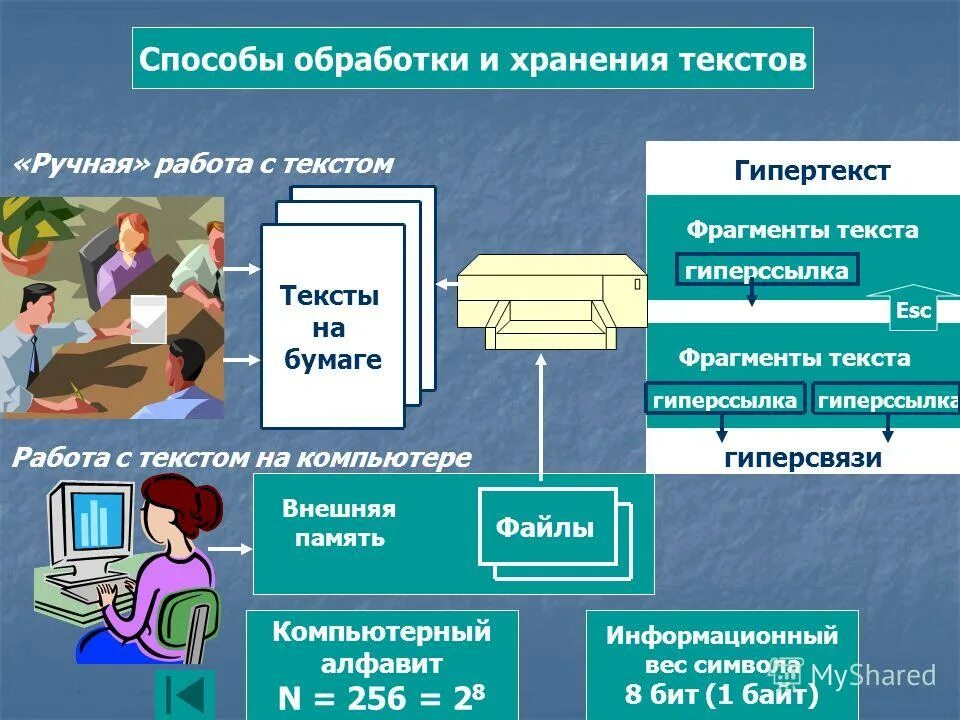 Обрабатывать информацию можно с помощью