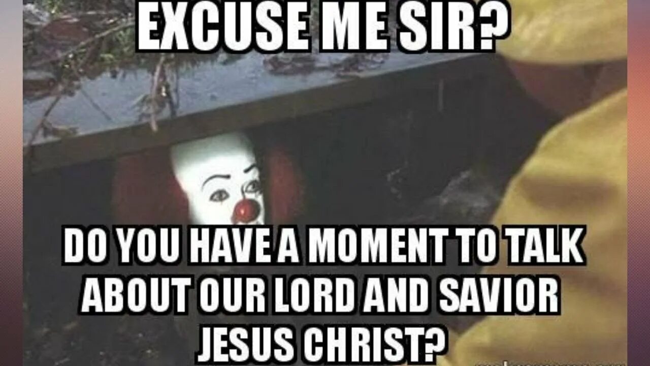 You have a good time now. Excuse me Sir do you have a moment to talk about Jesus Christ?. Do you have a moment to talk about.