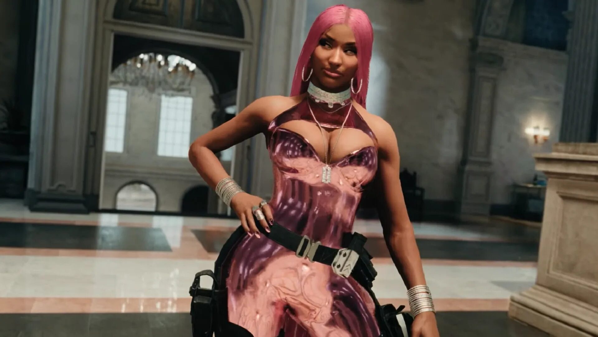 She plays this game. Ники Минаж варзон 2. Ники Минаж Cod. Nicki Minaj Cod.