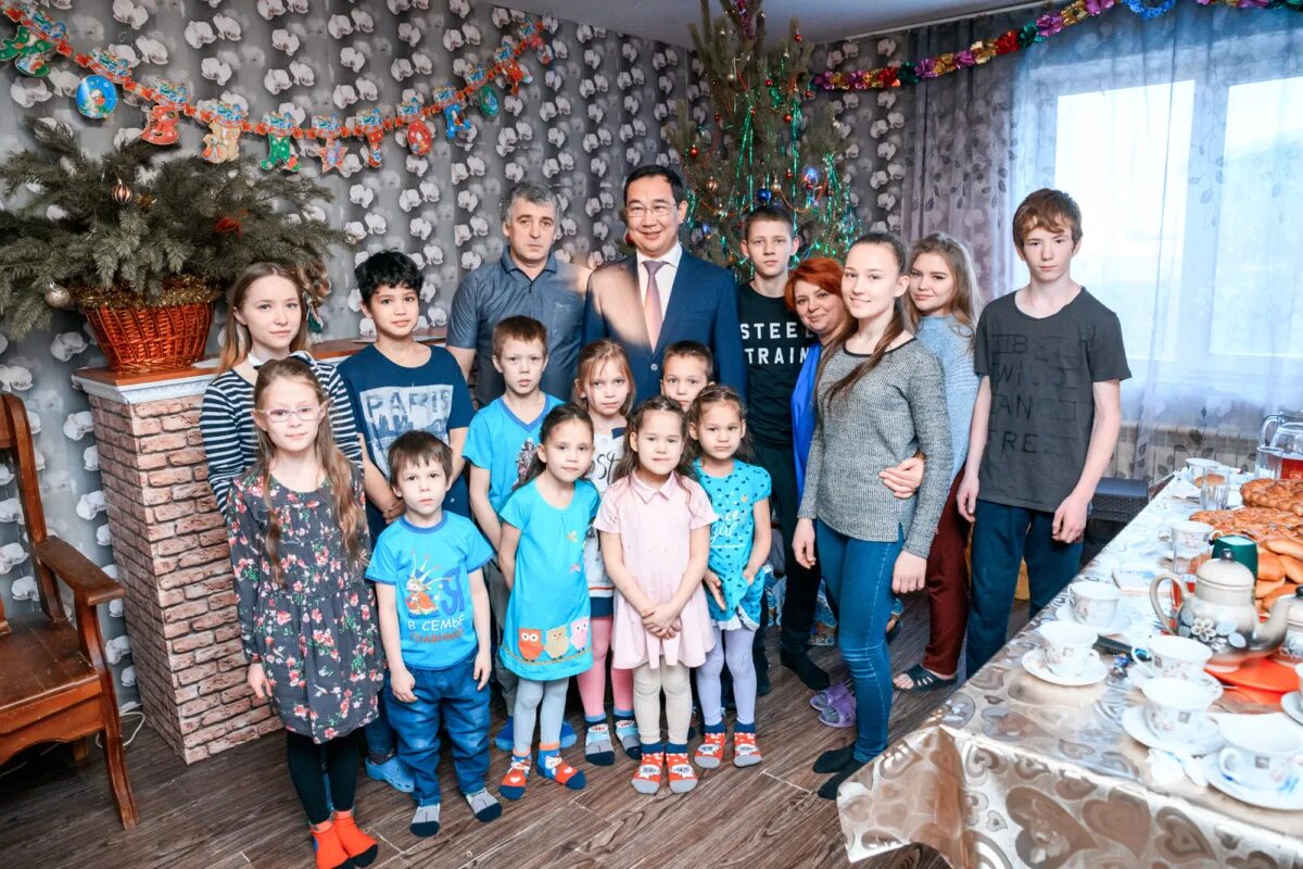 С новым годом многодетную семью