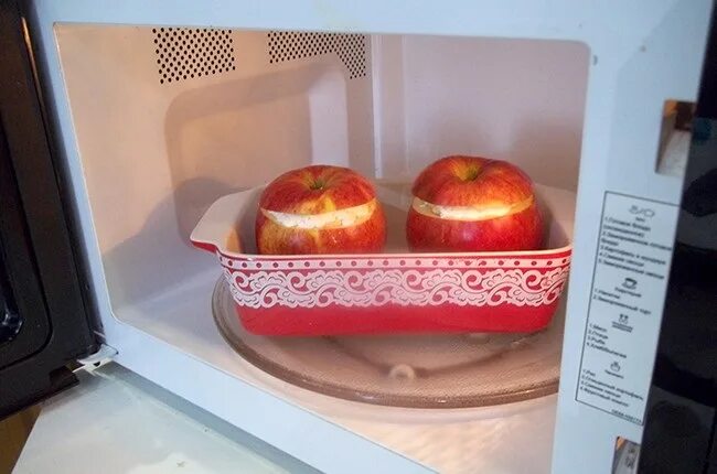 Яблоки ВМИКРОВОЛНОВКИ. Яблоки в микроволновке. Печь для запекания яблок. Запечённые яблоки в микроволновке. Как сделать яблоко в микроволновке