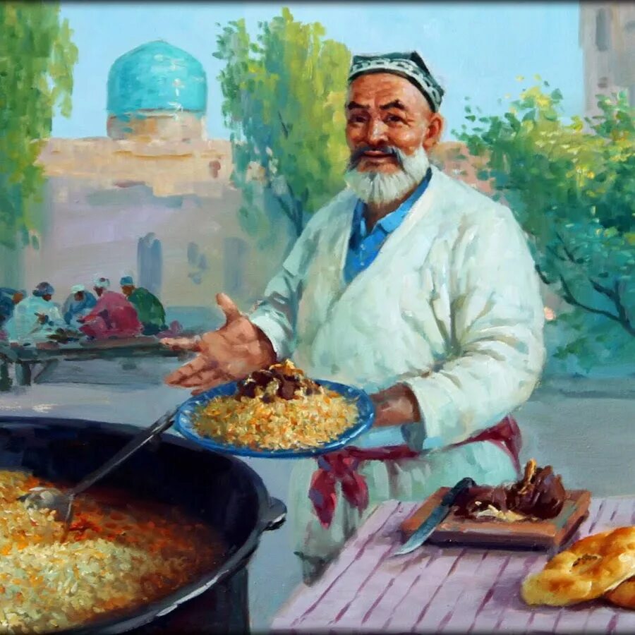 Повар узбекской кухни работа. Плакат для выпечка узбекски кухни.