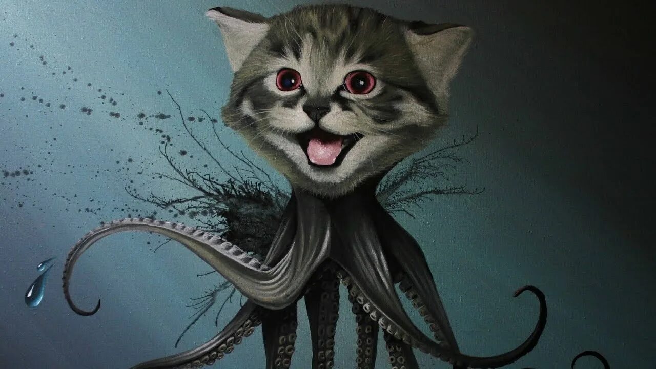 Кот ранд. Кот арт. мультяшный кот. кот осьминог.