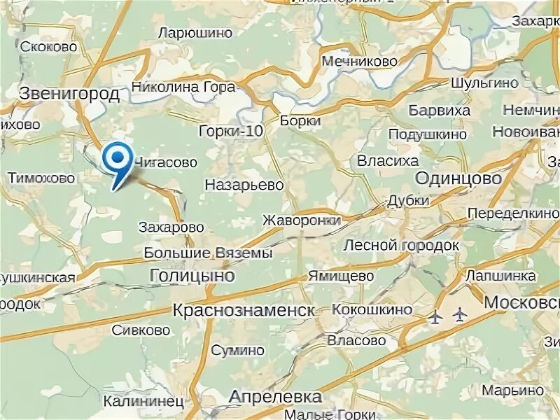 Как добраться до лесного городка