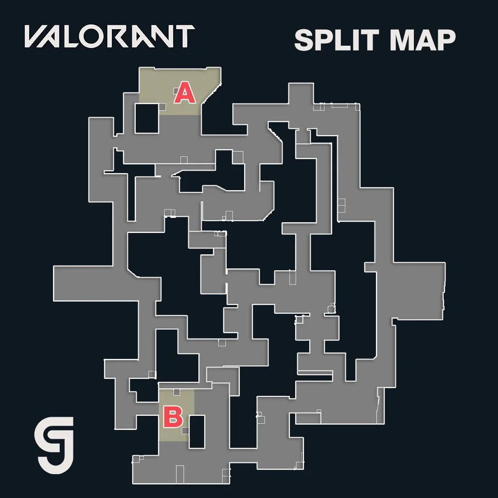 Split map. Сплит валорант. split карта. карта сплит валорант. название позиций на картах валорант.