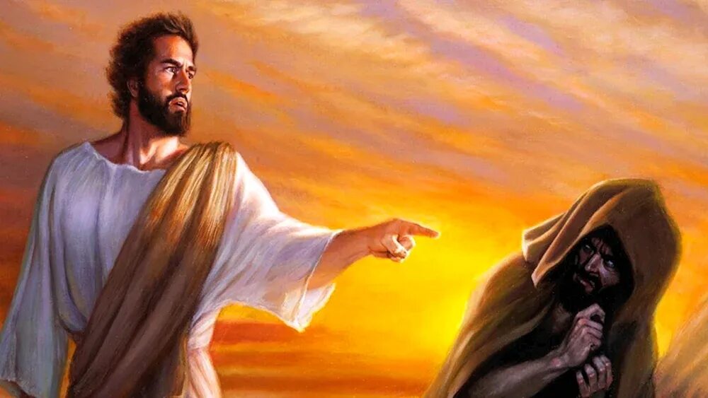 Бог повелевает. &quot; иисус. бог и человек&quot;. ( jesus).. свидетели иеговы искушение иисуса. иисус и дьявол. библия иисуса христа.