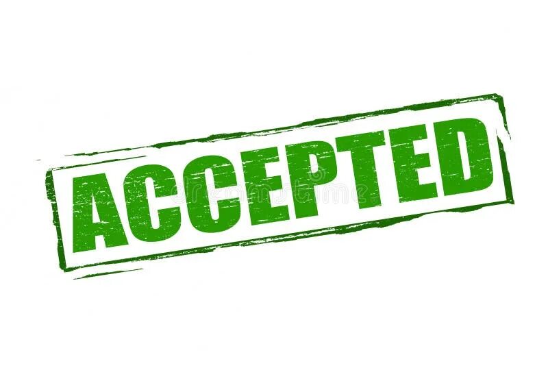 Печать accepted. Надпись accepted. Штамп отказано. Акцепт печать.