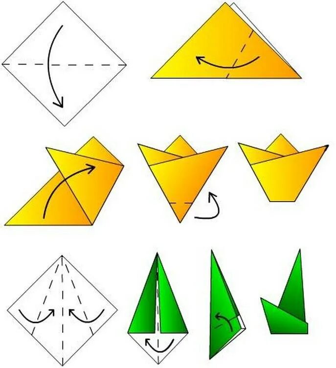 Оригами схема цветы для детей 5-6 лет. Оригами схемы для детей 10 лет цветы. Тюльпан оригами для детей 4-5. Оригами из бумаги для детей 8-9 лет пошагово цветы.