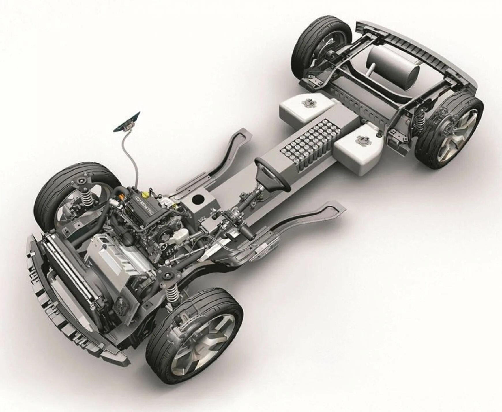 Chassis systems. Chevrolet Volt Concept 2007. Chevrolet Volt трансмиссия. Платформа pq35. Подвеска Шевроле вольт.