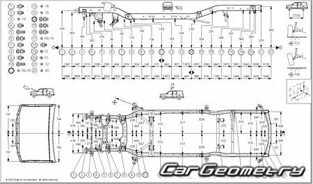 Габариты лексус 470
