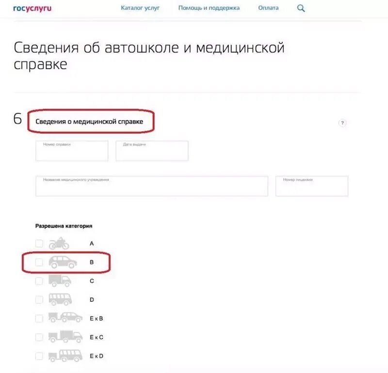 Сведения об автошколе и медицинской справке. Сведения об автошколе в госуслугах. Сведения об автошколе в госуслугах пример. Узнать номер полиса по водительскому удостоверению. Госпошлина за пересдачу