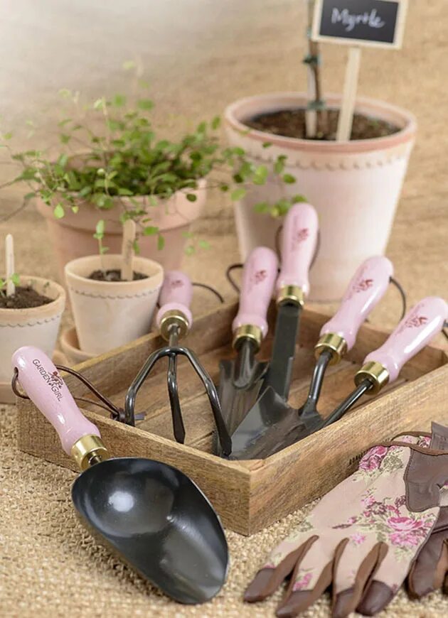 Садовый инвентарь. Инструменты для сада и огорода. Подарок садоводу. Набор садовых инструментов для женщин.