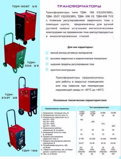 Мощность сварочного трансформатора