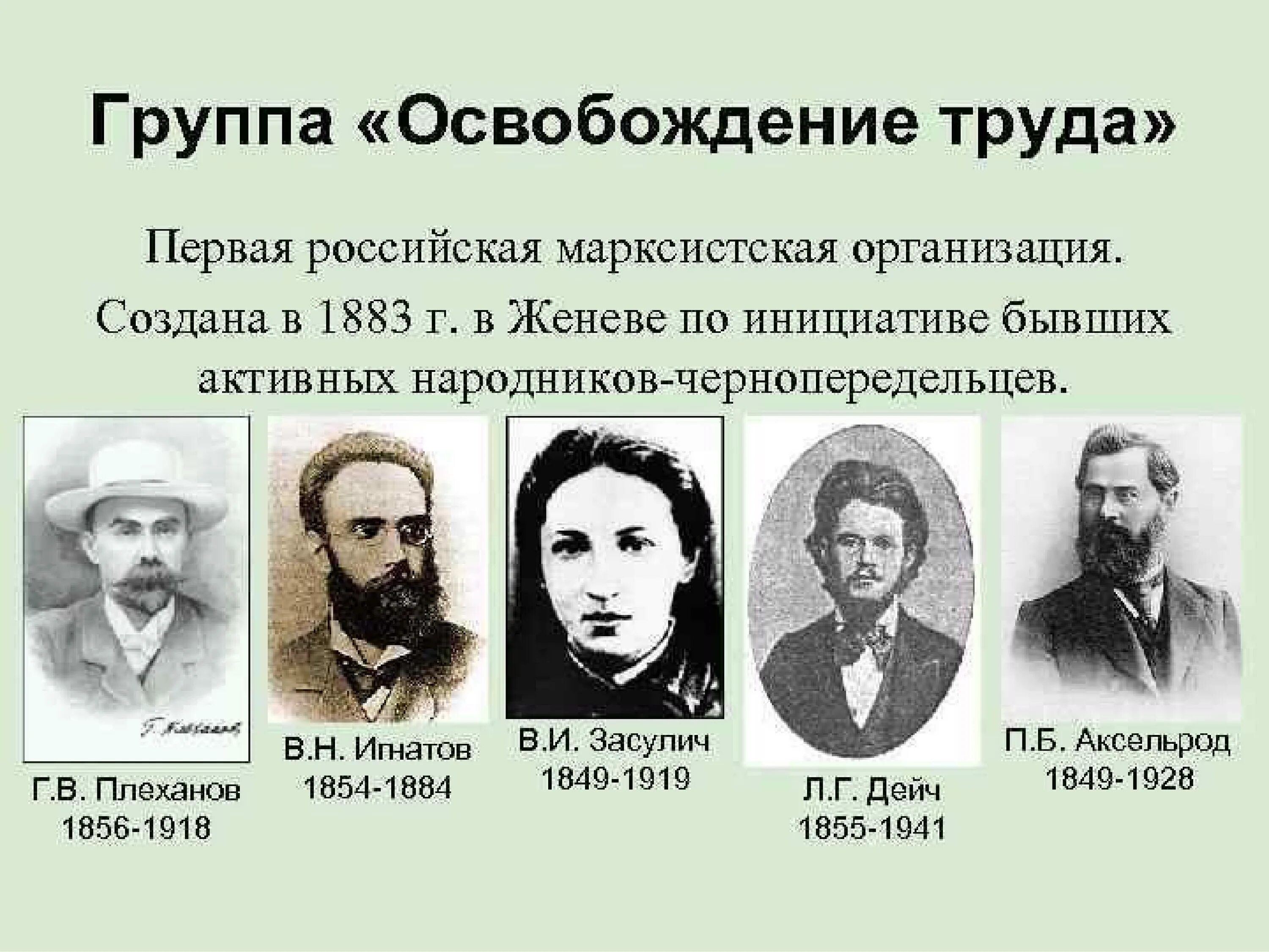 Образование группы русские. 1883 Г. - группа “освобождение труда. Освобождение труда Плеханов. Группа освобождение труда при Александре 3. Плеханов освобождение труда кратко.