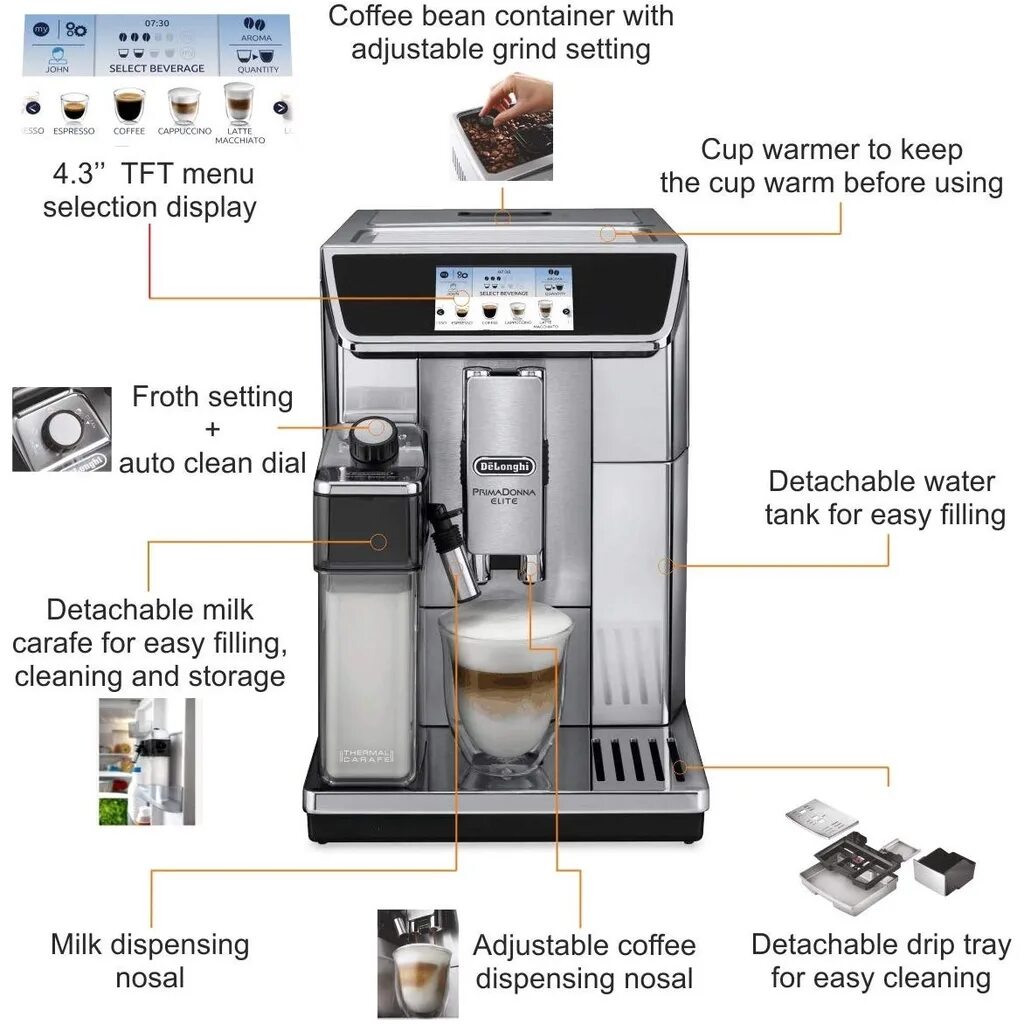 ECAM650.85.MS. De'Longhi Primadonna Elite ECAM 650.85.MS. 650.85.MS Delonghi. Delonghi ECAM 650.75.MS.