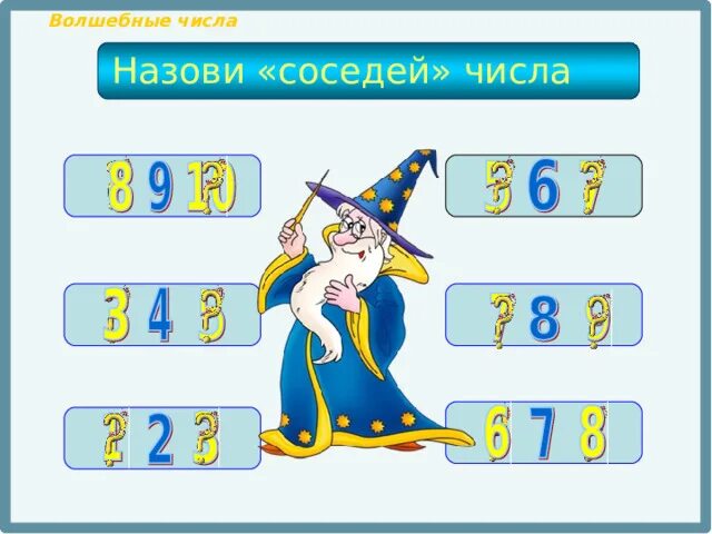 Увеличить старшую цифру числа на 1. Назови соседей числа. назвать соседей числа. волшебные цифры. соседние числа для дошкольников.