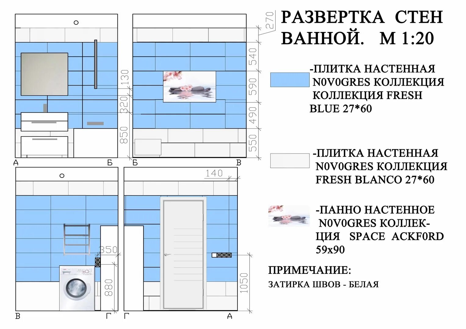 Развертки ванны