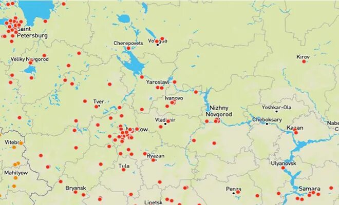 Сша смоделировали ядерный удар по россии. Карта целей 5000 ядерных ракет США. Карта ядерных целей США. Карта ядерных ударов по СССР 1956. Карта точек удара ядерных ракет США.