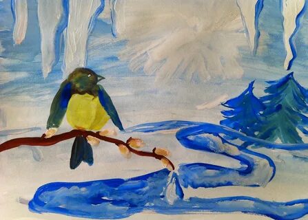 Рисунок весенняя капель 3 класс