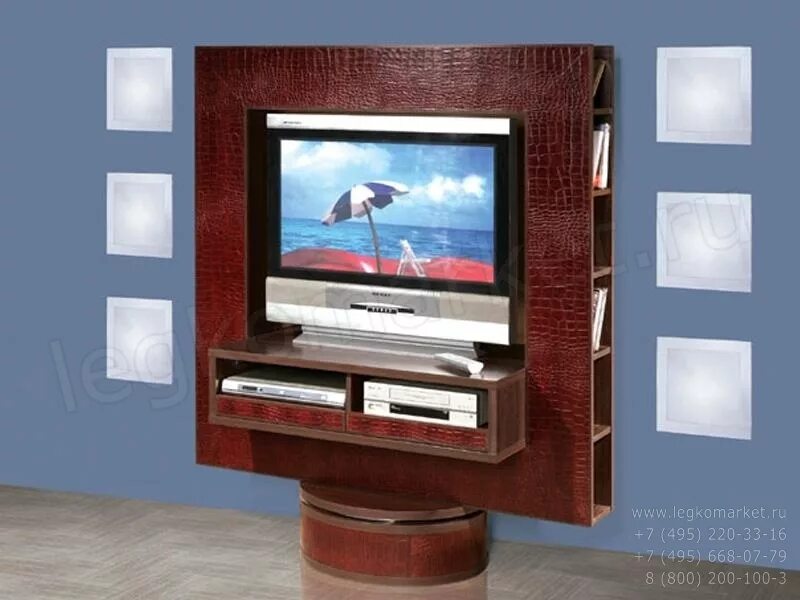 медиацентр поворотный уфамебель. вращающаяся тумба под телевизор. тумба для телевизора. вращающаяся подставка под телевизор.