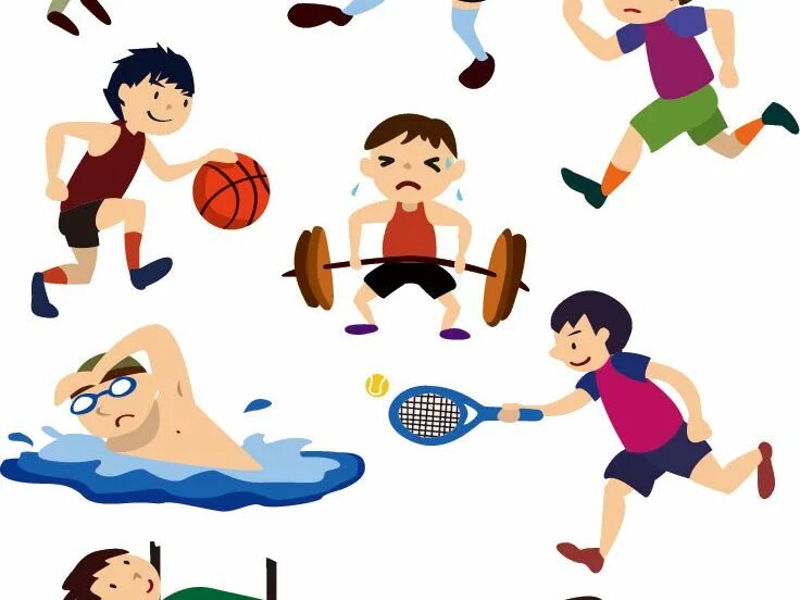 What sports games do you. Физическая активность рисунок. Физическая активность мультяшные. Физическая активность рисунки легкие. Do Sports рисунок для детей.