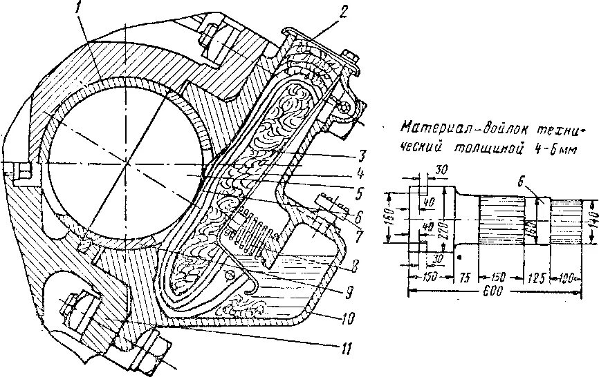 Моп электровоза. Моторно осевой подшипник тепловоза 2тэ116 чертеж. Моторно осевой подшипник электровоза вл80с чертеж. Моторно осевой подшипник электровоза чертеж. Моторно осевые подшипники эд107.