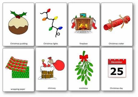 Christmas flashcards
