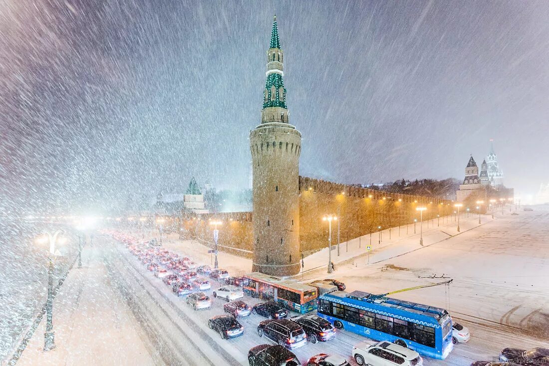 Зима в Москве. Снег в Москве. Москва зимой. Заснеженная Москва.