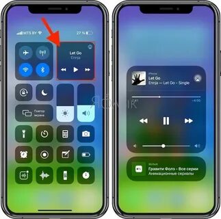 Управление экраном iphone