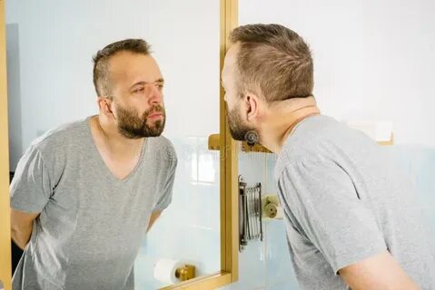 I looked at in the mirror