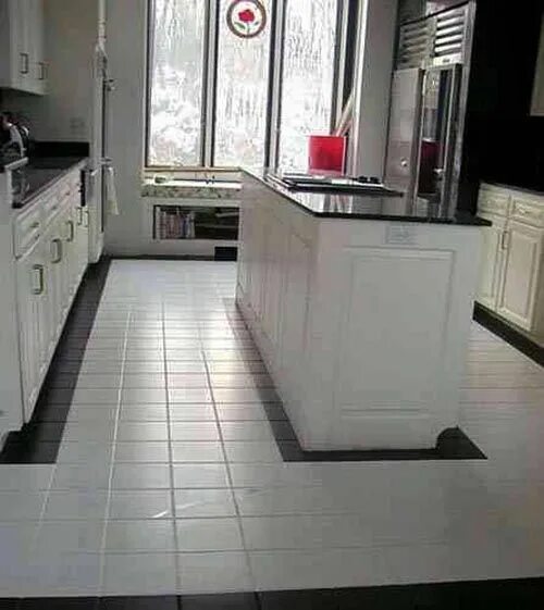 Interior Design Ideas Brooklyn White Arrow Crown Heights White kitchen floor, Ki