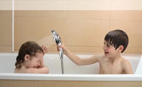 My sister take a shower