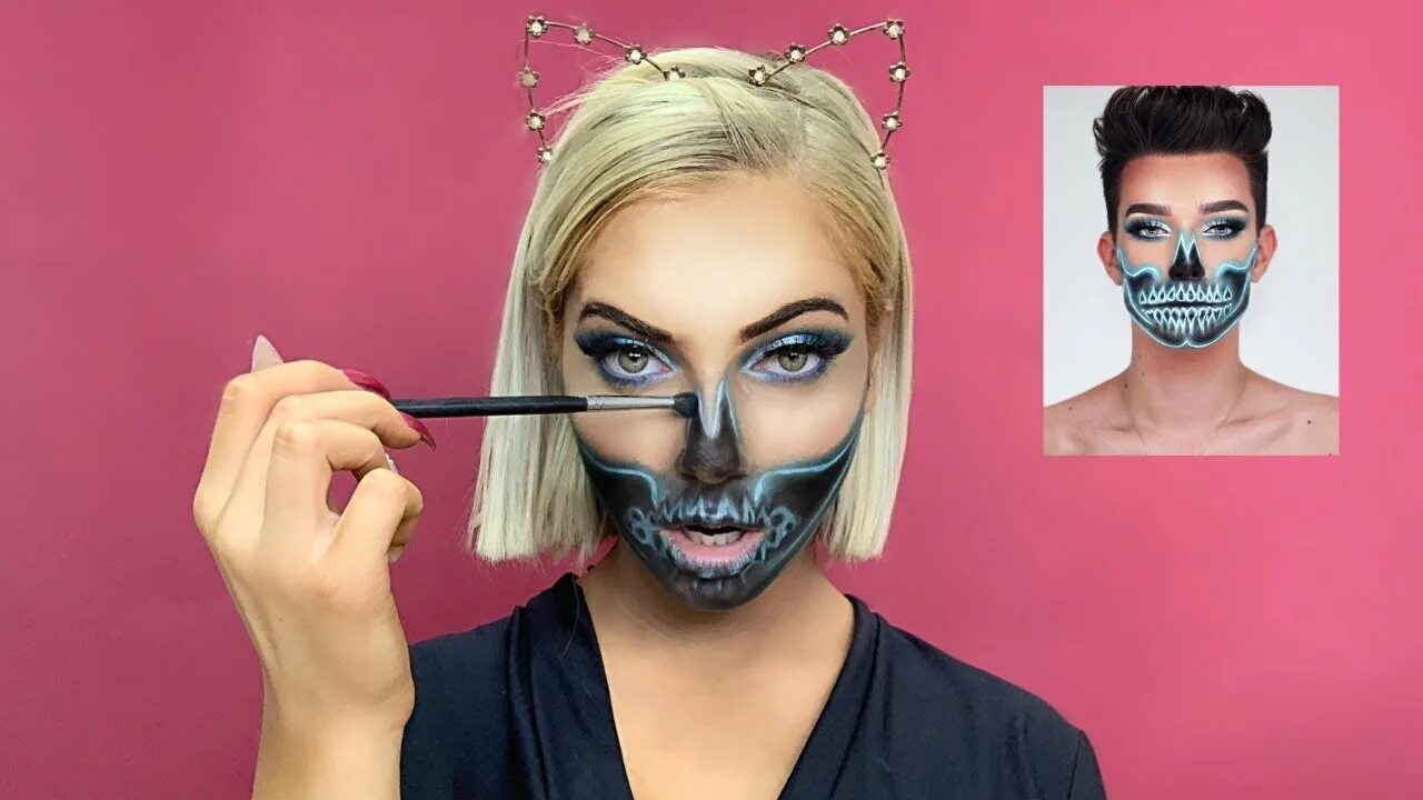 Makeup python. Визажист джеймс винсент. просто загуглите girl goes python makeup tutorial.