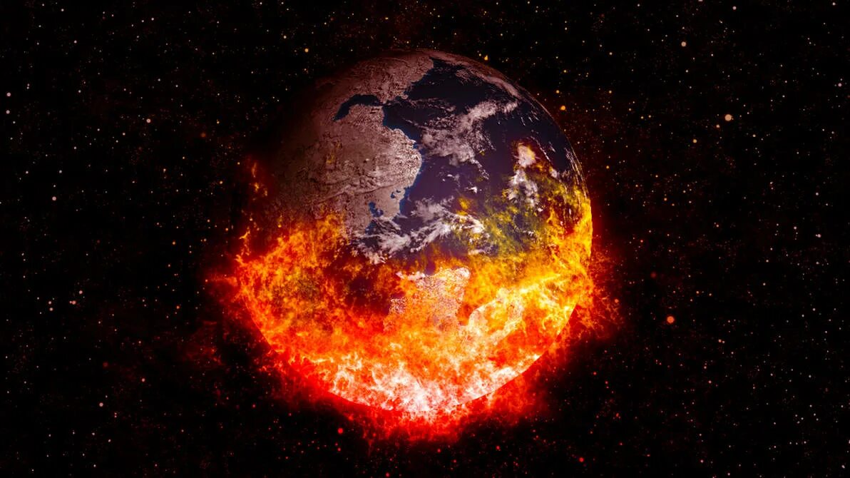 Планета в огне. Солнце и земля. Планета земля горит. Земля в огне.