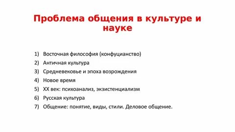 В чем суть проблемы общения