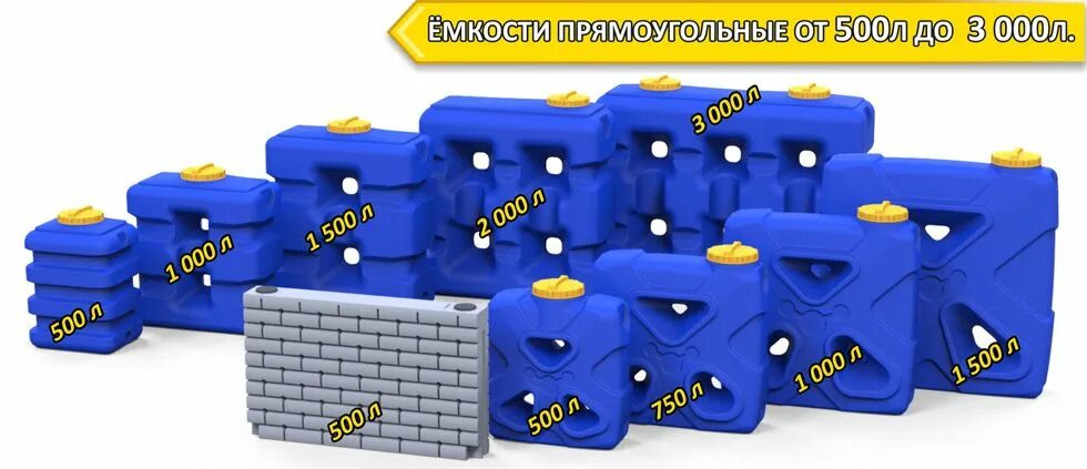 Емкость прямоугольной формы. Емкость прямоугольной формы