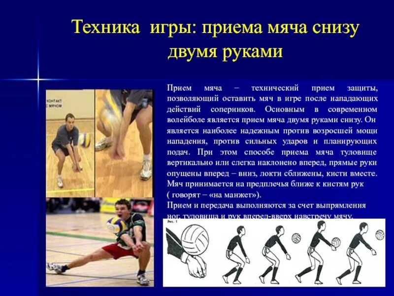 Техника выполнения приема мяча двумя руками снизу. Прием мяча снизу. Прием мяча снизу двумя руками фото. Родиной волейбола является. Техника игры в волейбол.