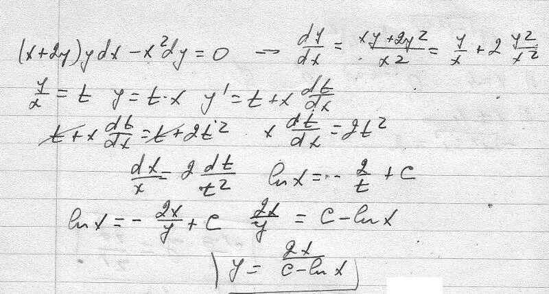 (XY^2+X)DX-(X^2y+y)dy=0. Dy x 2 DX Y 2 Y 2 при x 0 y 2. 2(X+Y^2)dy=YDX. X*dy/DX-X 2+2y=0. Х 2y 0 x 2y 2