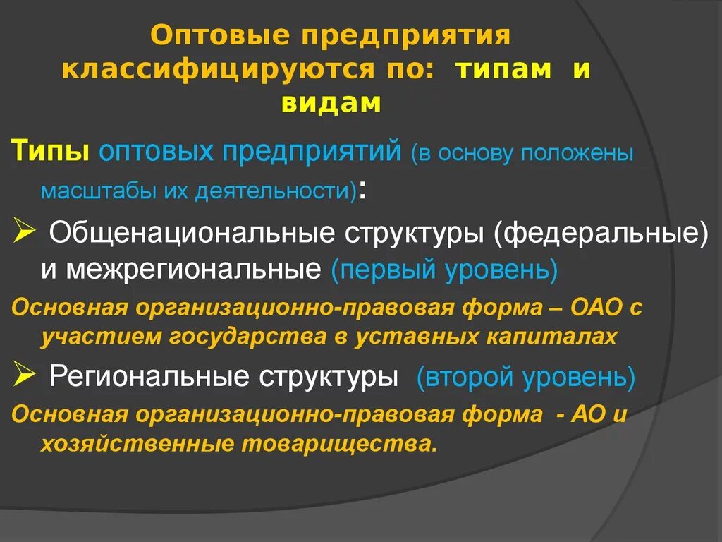 Можно подразделить на следующие. Типы оптовых предприятий. Типы и виды оптовых предприятий. Типы оптовых торговых предприятий. Виды предприятий оптовой торговли.